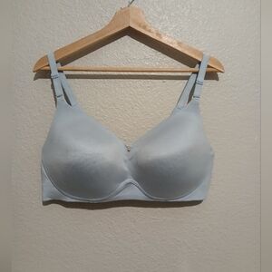 40DD Cacique Soft Loght Blue Lightly Lined No Wired Full Coverage Bra Size 40DD